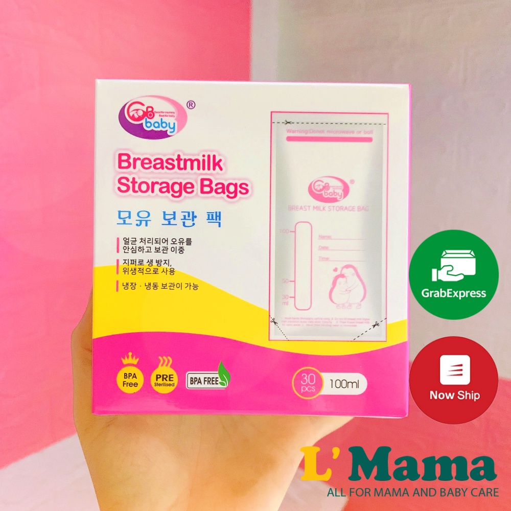 Hộp 30 Túi Trữ Sữa Mẹ GB Baby Hàn Quốc Dung Tích 100ml