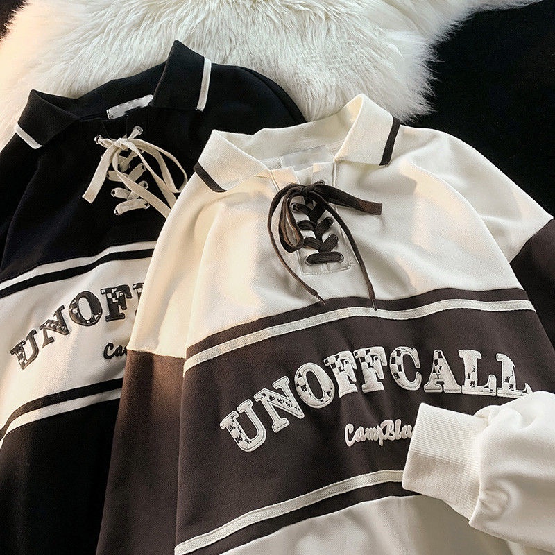 Áo Thun polo Mỏng Phong Cách retro Mỹ Cho Nữ