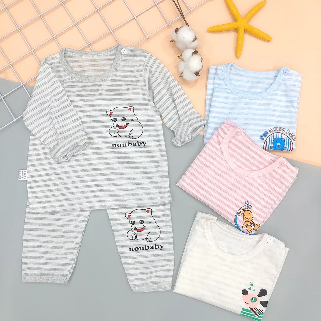 Bộ quần áo thu đông N_baby dài tay cho bé từ 0-15 tháng -HÀNG LOẠI 1