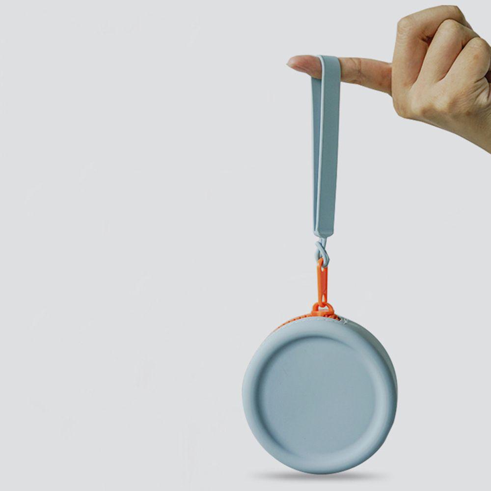 Túi Đựng Tai Nghe / Tiền Xu Bằng Silicon Có Khóa Kéo Cho Nữ Ốp