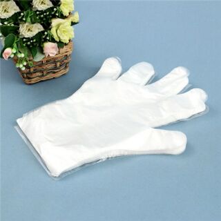 1kg khoảng 630 Bao tay nilon LOẠI  DÀY bao tay xốp, găng tay nilon (Bao tay dùng 1 lần)