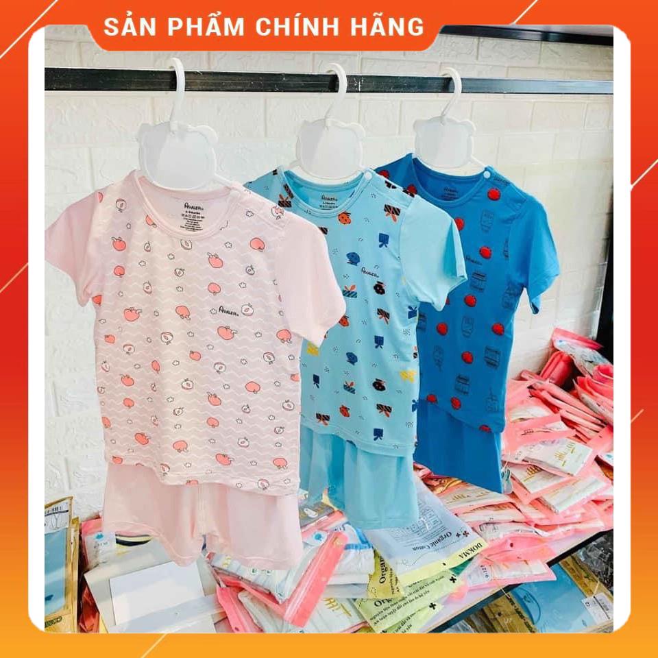 Sale sốc bộ cộc tay avaler sợi tre hoạ tiết màu cho bé  ktsxuan - ảnh sản phẩm 1