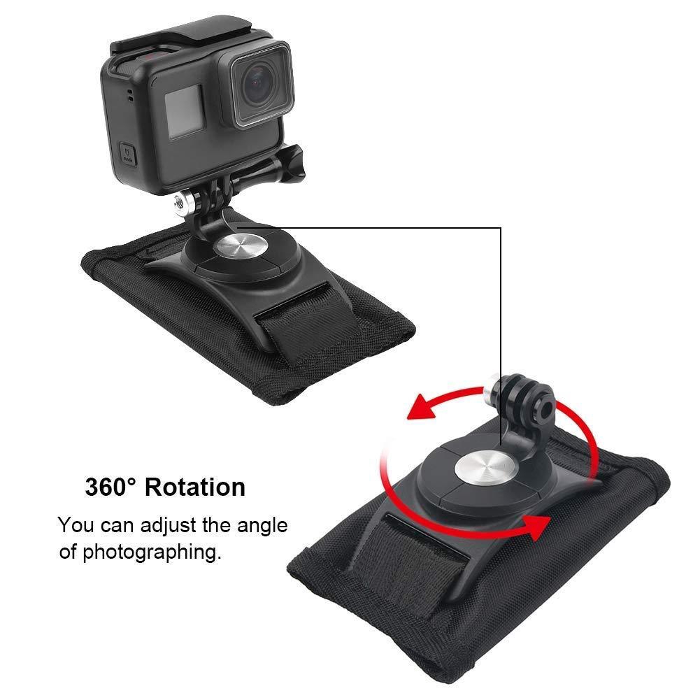 Giá Đỡ Máy Ảnh Hành Động GoPro Hero7 6 5 4 3 + DJI OSMO Có Móc Xoay 360 Độ
