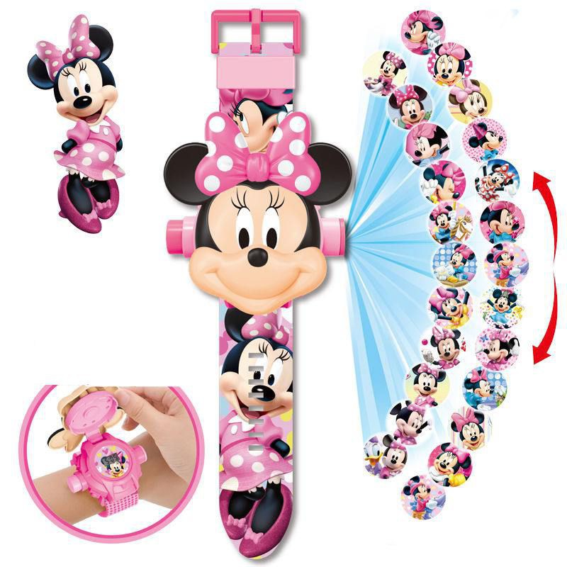 Đồng hồ chiếu hình 3D điện tử đeo tay đủ hình nhân vật hoạt hình thú vị cho bé trai và bé gái