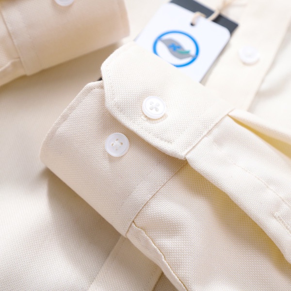 Áo sơ mi nam dài tay chất vải dệt hạt xịn, form slim fit tôn dáng 8871