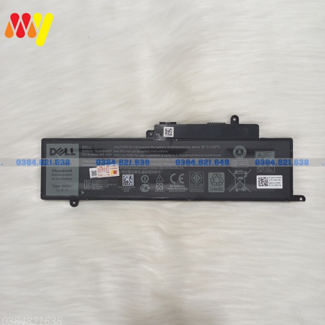 Pin laptop Dell Inspiron 11 3147 3148 3152 3490 13 7347 7348 7352 P20T 0WF28 GK5KY 43Wh ZIN New 100%. Bảo hành toàn quốc