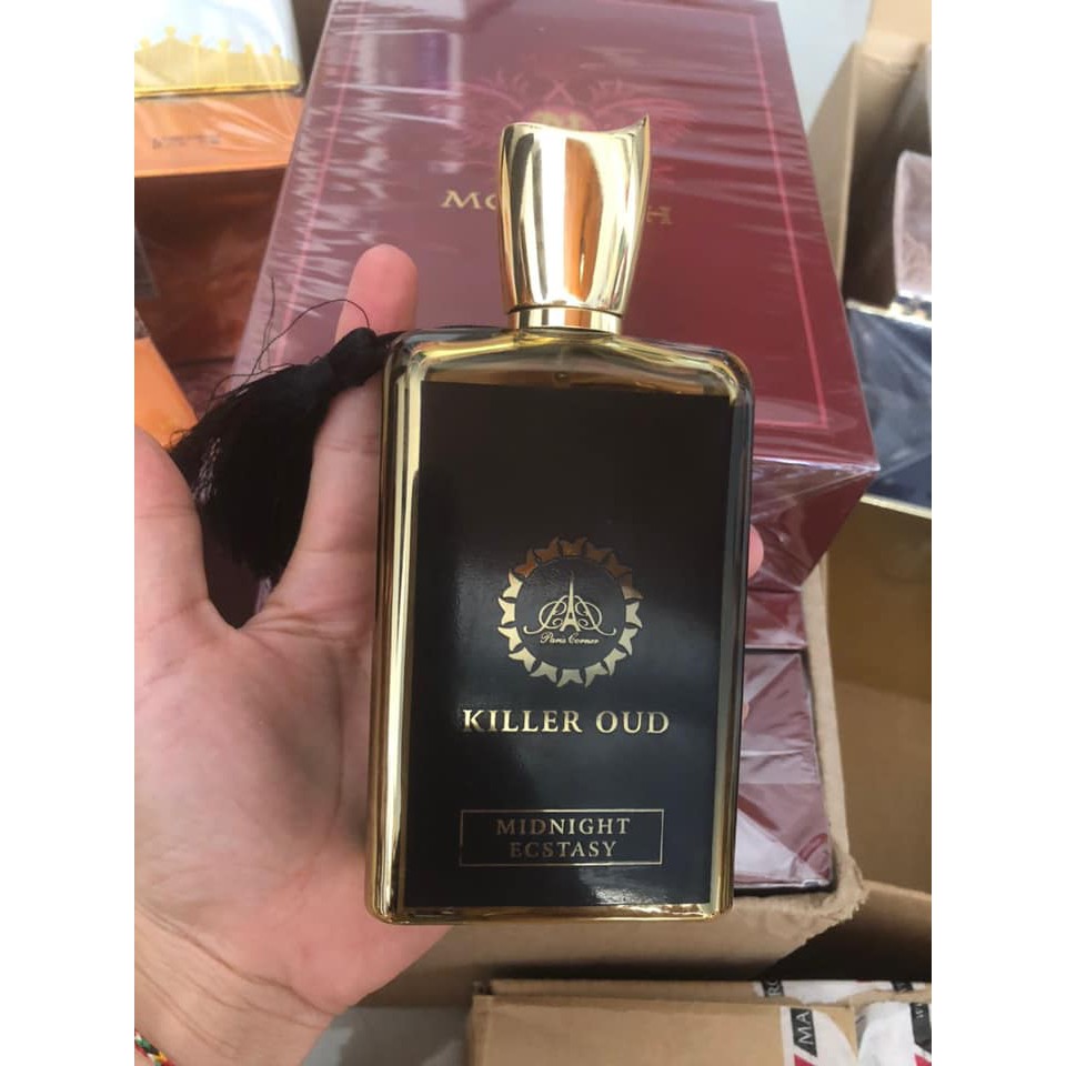 Nước hoa nội địa cao cấp Dubai Killer Oud Midnight Ecstasy (đen) Nam tính, mạnh mẽ 100ml