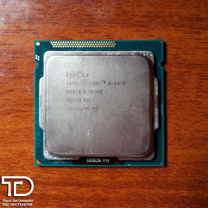 Bộ vi xử lý Intel Core i5 3470 socket 1155 (4 lõi, 4 luồng) lắp dòng main H61, B75, Z77