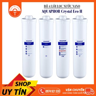 Combo 4 Lõi Lọc Nước Nano Aquaphor Crystal Eco H