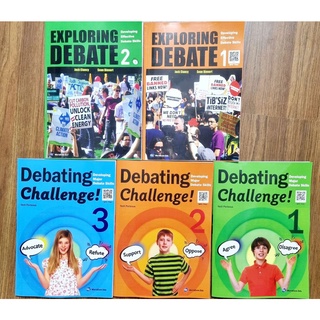 Debating challenge 3 quyển & exploring debate 2 quyển - tặng mp3 & answer key!