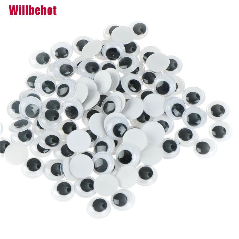 Bộ 100 Mắt Nhựa Tự Dính Cho Búp Bê