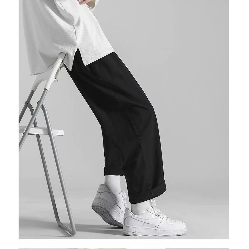 Quần Kaki Ống Rộng Phong Cách Hàn Quốc Dành Cho Nam