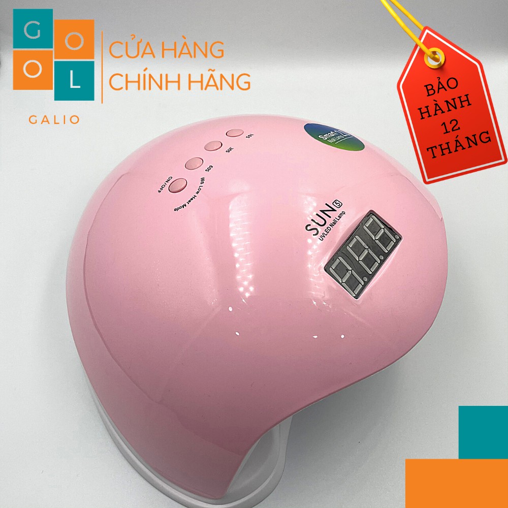 Máy hơ gel nail Sun 5 TEM XANH MÀU HỒNG -UV/LED 48W