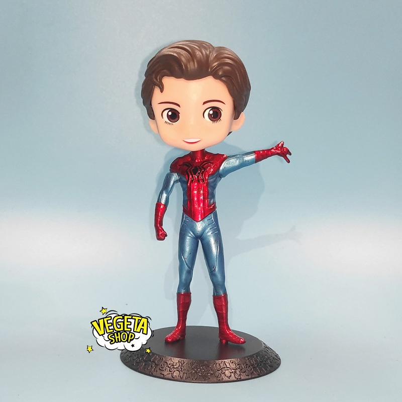 Mô hình Marvel Avengers DC - Q Posket - Iron man Tony Stark - Spider man Peter Parker - Cao 15cm - Fullbox