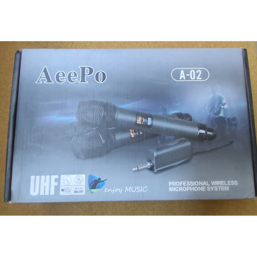 BỘ 1 MICRO ĐA NĂNG AEEPO A-02Tích hợp mạch vang số cao cấp.Dùng cho hệ thống âm thanh chuyên nghiệp - Loa dàn - loa kéo.