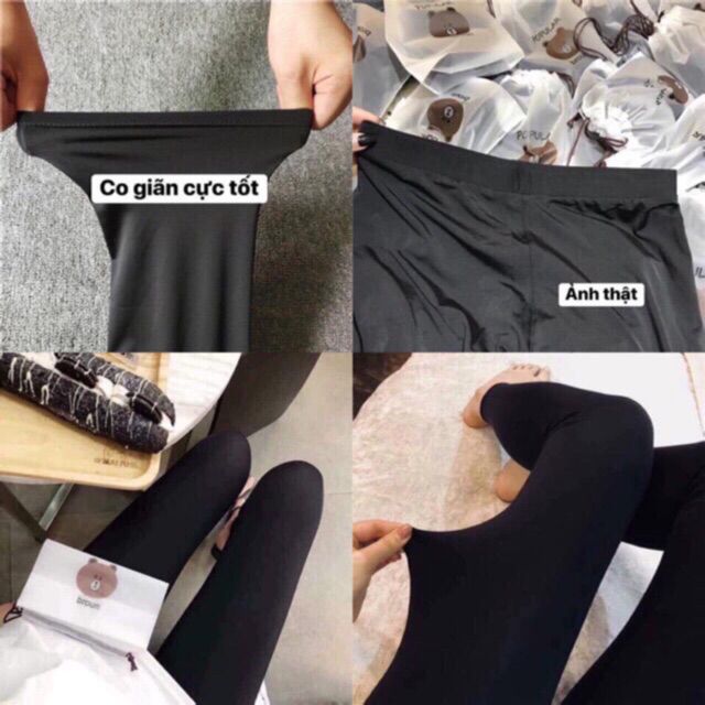 QUẦN LEGGING TÚI GẤU BROWN THUN LẠNH CO GIÃN 4 CHIỀU