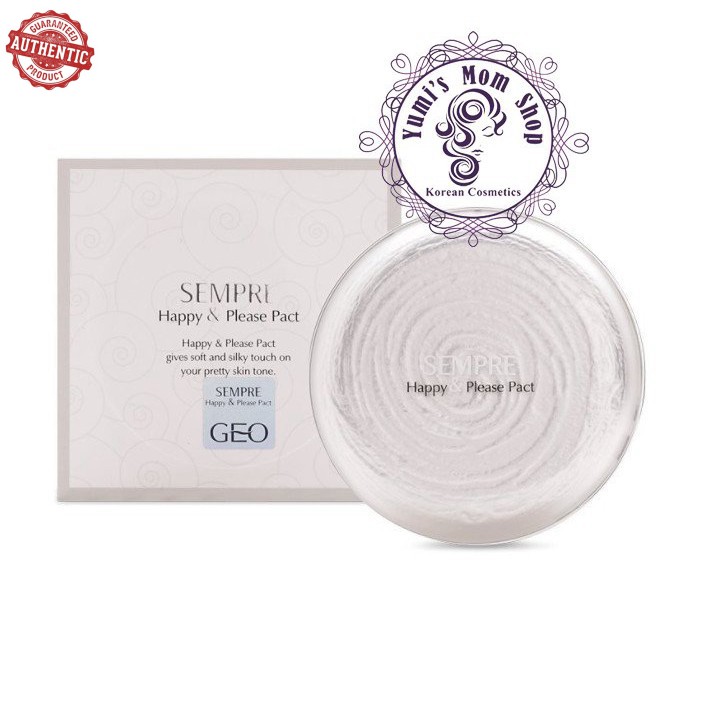 Phấn phủ siêu mịn Geo Sempre Happy & Please Pact