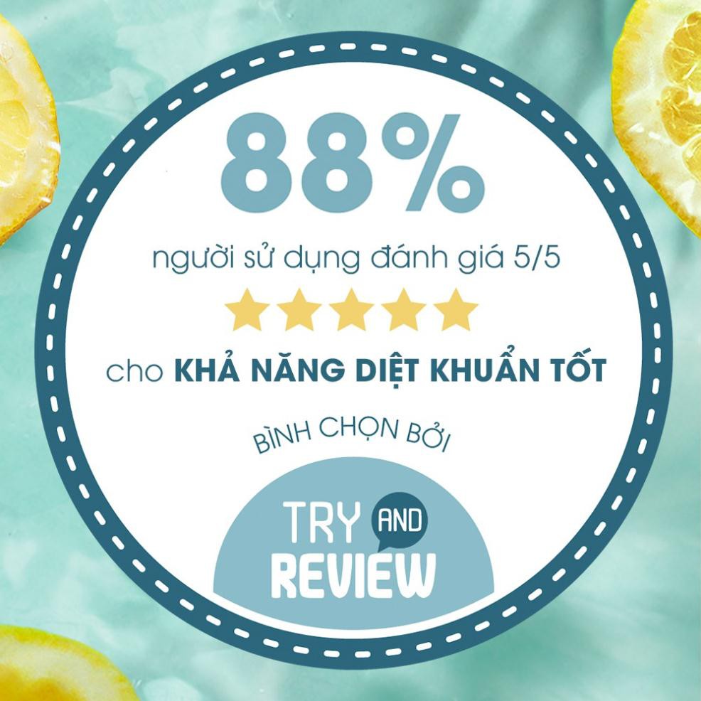 Nước rửa chén Sunlight Diệt Khuẩn chiết xuất Chanh và Lá Bạc hà chai 750g