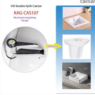 VÒI LAVABO LẠNH TAY GẠT, VÒI CHẬU RỬA MẶT CAESAR KAG-CAS107