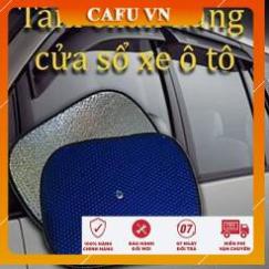 Tấm chắn nắng bộ 2 tấm che nắng bên trong ô tô, xe hơi ốp bạc dày dặn - CAFU VN