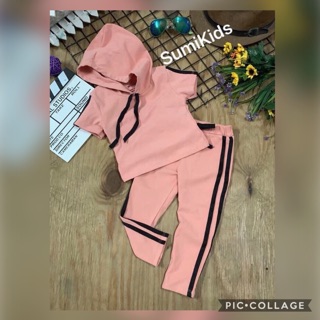 Bộ bé gái có nón SumiKids