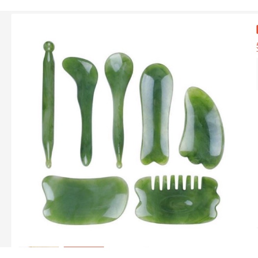 Bộ Dụng Cụ Ấn Huyệt Cạo, Gió 7 Món Dùng Trong - Gội Đầu Dưỡng Sinh SPA