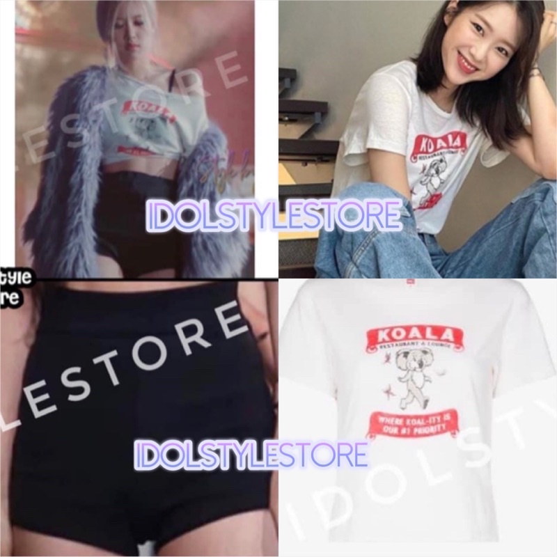 Cả set áo và quần như Rose Blackpink và Jiho Ohmygirl