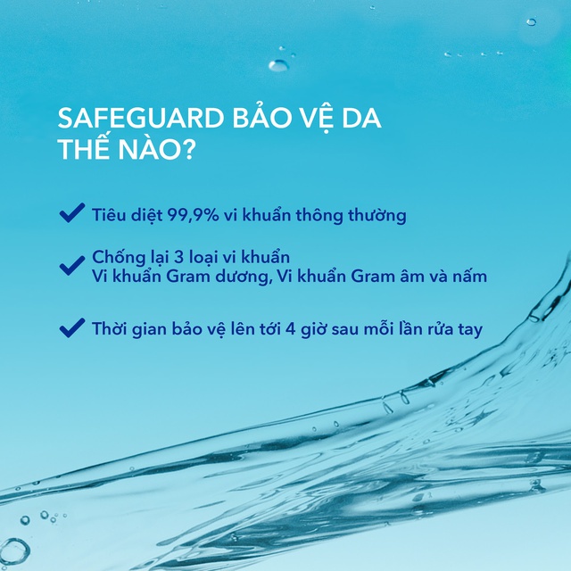 Nước rửa tay Safeguard trắng tinh khiết bảo vệ khỏi vi khuẩn 225ml | BigBuy360 - bigbuy360.vn