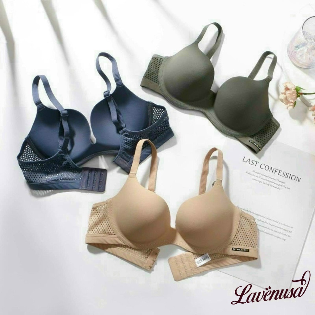 Áo lót nữ đệm vừa không gọng nâng ngực quai lưới thoáng khí LAVENUSA AL73