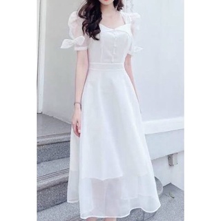 M1000 đầm trắng kiểu 2hand