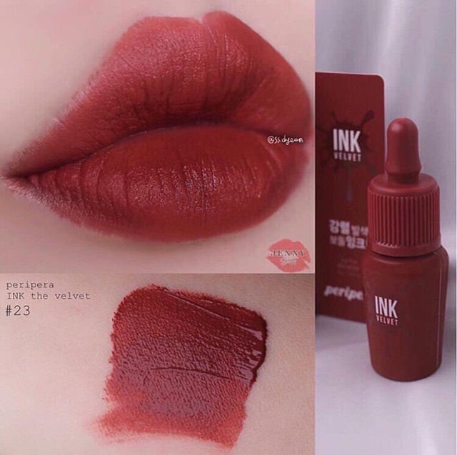( Sẵn ) Son kem INK VELVET PERIPERA màu 22 - 23 | Thế Giới Skin Care