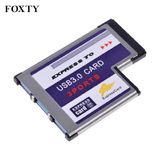 Card Mạng Foxty Expresscard Sang 3 Cổng Usb 3.0 54mm Extravagant