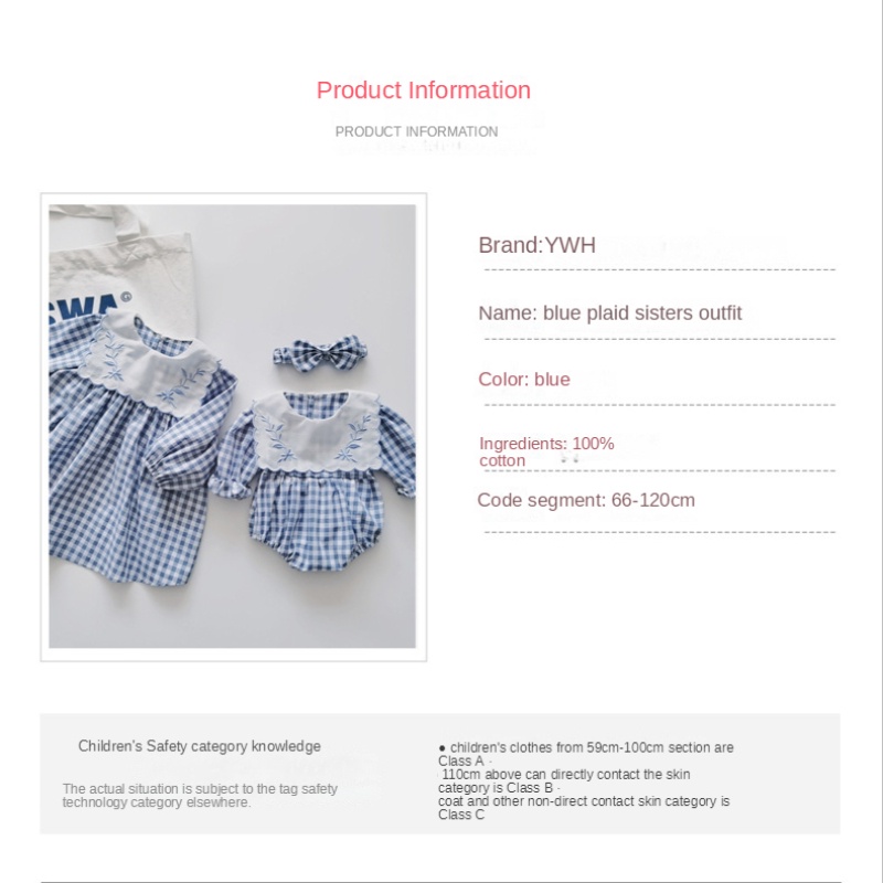 Đầm Cotton Cổ Thủy Thủ Thêu Họa Tiết Dễ Thương Kèm Băng Đô Cài Tóc Xinh Xắn Cho Bé Gái 0-5 Tuổi
