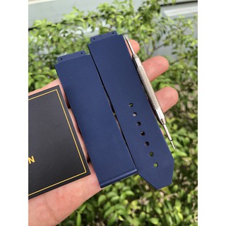 TẶNG TOVIT THAY DÂY Dây đồng hồ Hublot nam cao su Xanh case 42