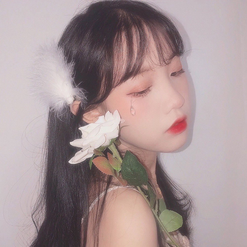 Kẹp tóc hình lông vũ nhiều màu dễ thương thời trang dành cho nữ