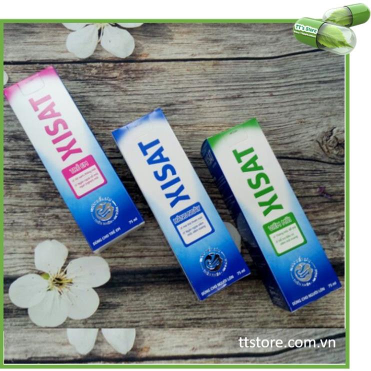 Xisat xịt mũi cho người lớn giúp làm thông thoáng mũi chai 75ml