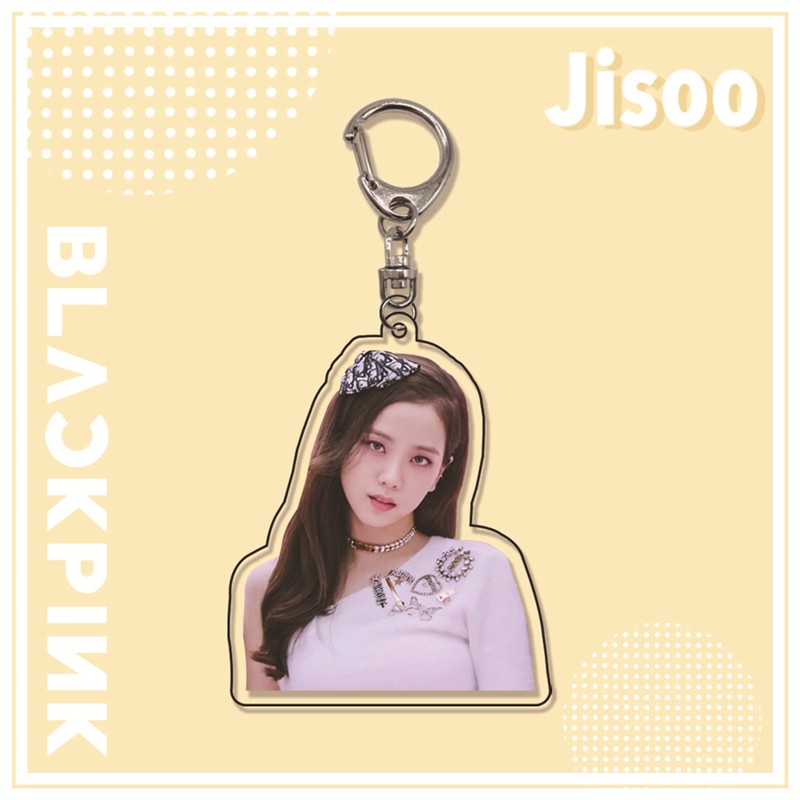 Móc khóa hai mặt bằng nhựa Acrylic hình ca sĩ BLACKPINK jisoo độc đáo