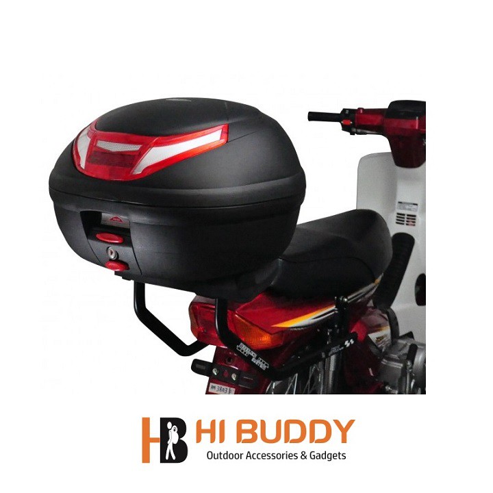 COMBO Thùng GIVI E350RN 35lít và Baga cho các dòng xe Honda, Yamaha, Suzuki, SYM (Kèm Đế Lắp Thùng)