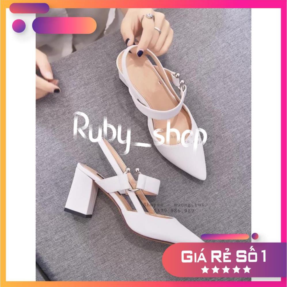 RUBY_SHOP Giày cao gót nữ khoá sang chảnh 5cm  - mã 893