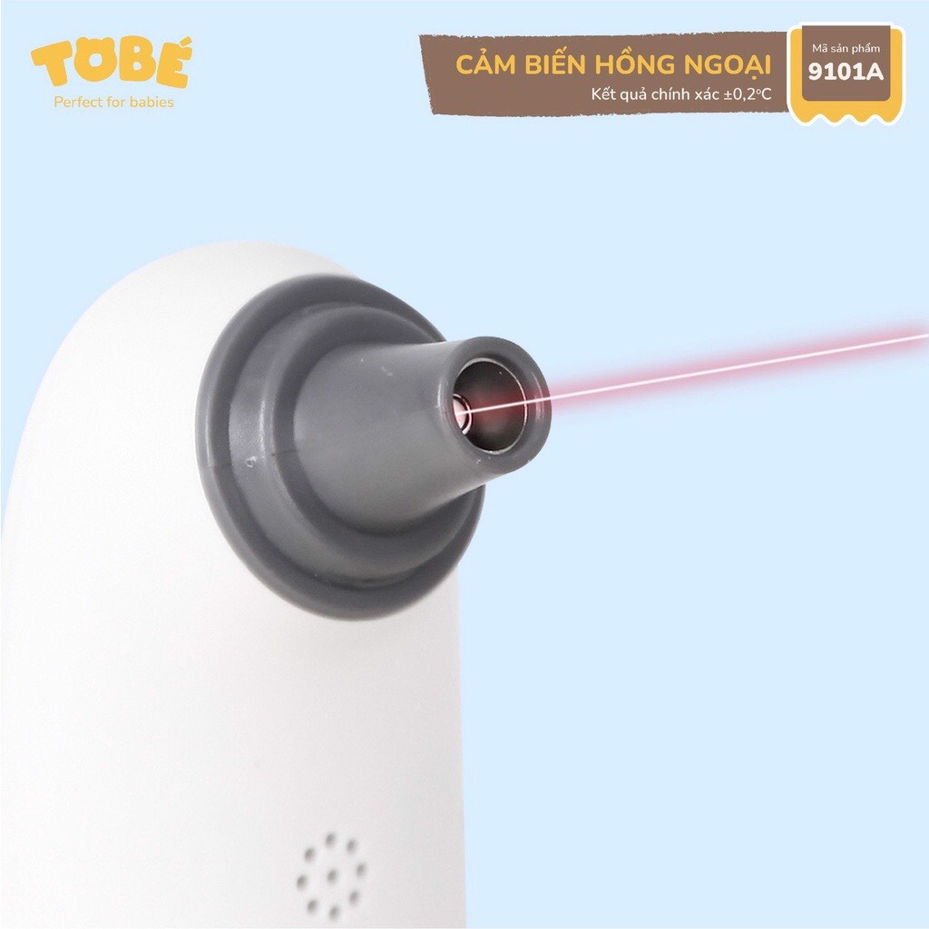 Nhiệt Kế Hồng Ngoại TOBÉ Sử Dụng Công Nghệ Hiện Đại Không Chạm, Đo Nhiệt Độ Chính Xác Đến 0.2 Độ C MS 9101A