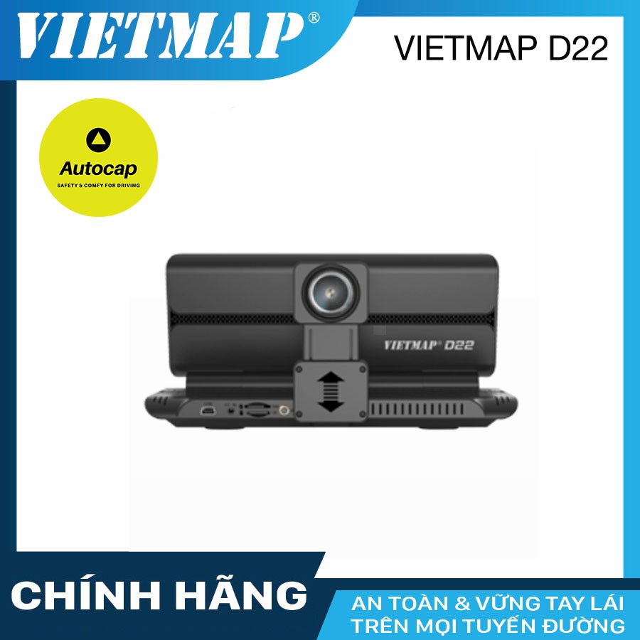 Camera hành trình VIETMAP D22 cho xe ô tô - Dẫn đường S1-Phát Wifi - KM thẻ nhớ đến 128GB & SIM 4G