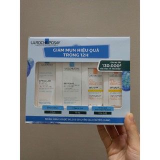 Bộ sản phẩm chăm sóc da mụn Laroche posay