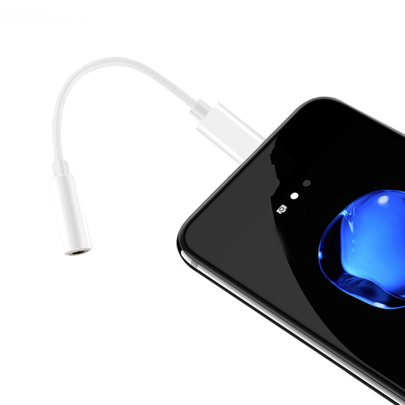 Cáp Chuyển Đổi Tai Nghe Apple Iphone Giắc Cắm Lightning Sang Dây 3.5mm Có Thể Mang Đi