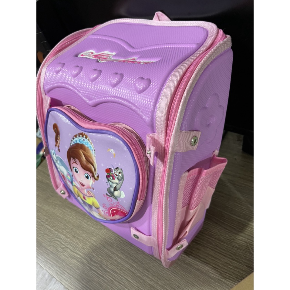 Balo cho bé chống gù Phản quang hình elsa, sofia từ 5 đến 10 tuổi EWS51 Shalla