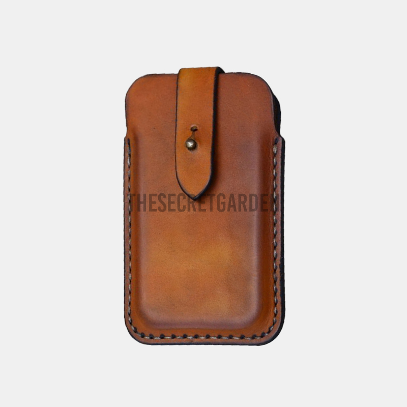 Men Genuine Leather EDC 6.3 Inch Phone Bag Shealth Holder Outdoor