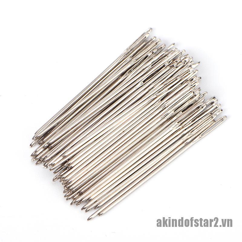 100 Kim thêu chữ thập màu vàng size 24 thích hợp cho vải thêu 11CT