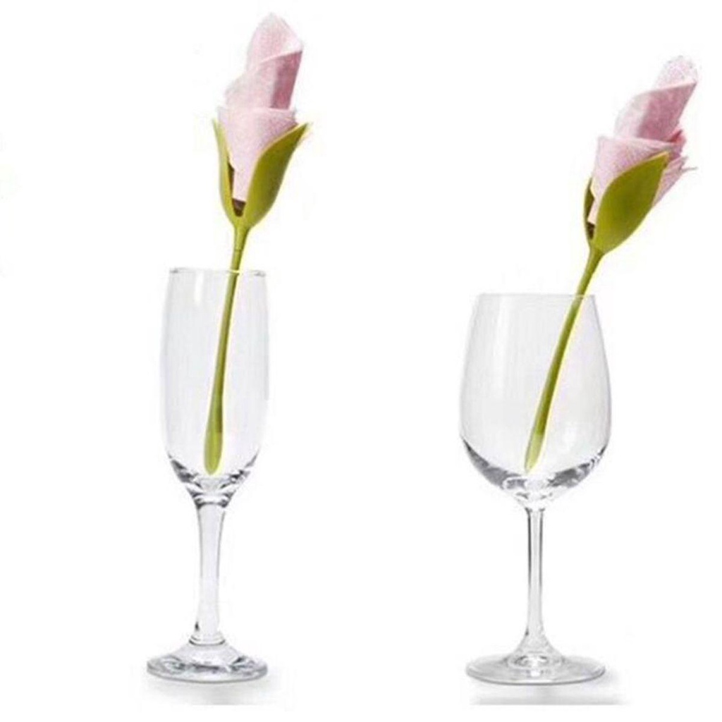 Lloyd Vòng Nhẫn Giữ Khăn Ăn Trong Khách Sạn Đám Cưới Nhà Cửa Nụ Nụ Nụ Nụ Hoa Xanh