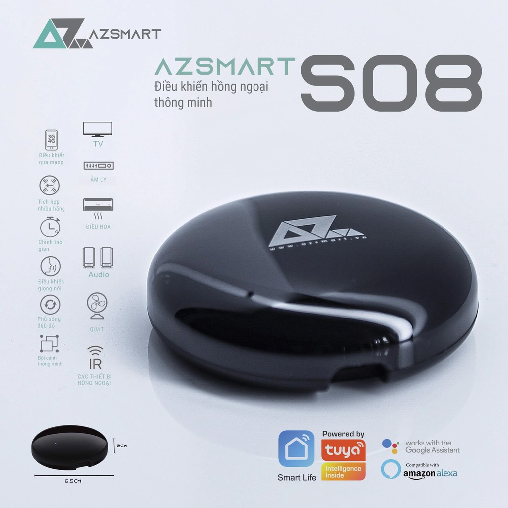 Bộ điều khiển từ xa hồng ngoại qua smartphone Smart Remote AZsmart S08