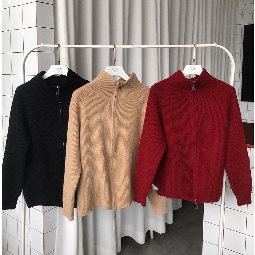 Áo khoác cardigan cổ bẻ gân nhuyễn - AK538