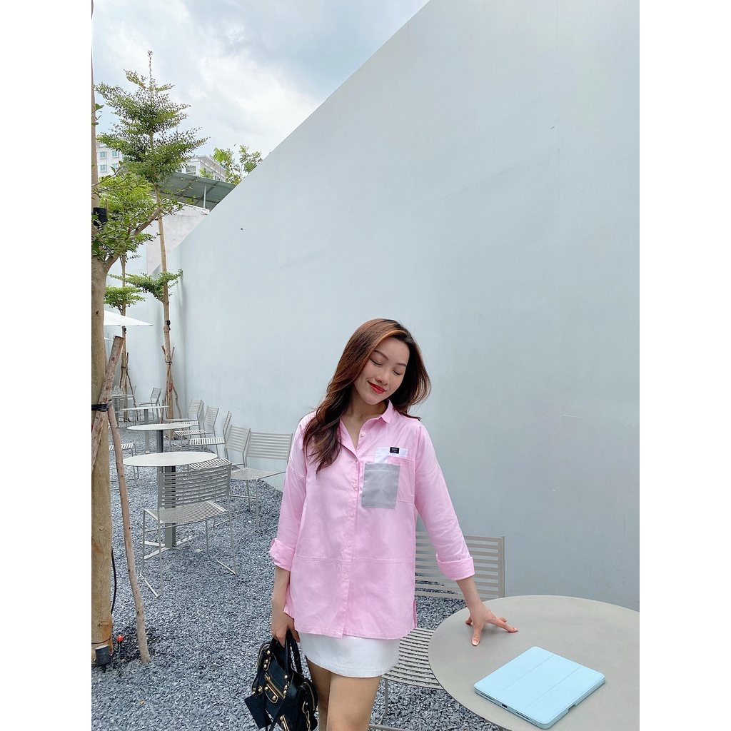 SODA POP - Pocket Signature shirt - Sơ mi dáng rộng